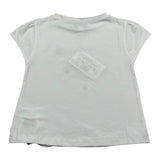 Malvi & Co T-Shirt Girocollo Tinta Unita con Applicazioni per Neonata S25M030CAJJ BIANCO MALVI & CO 