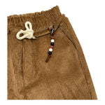 NEVER TOO pantalone tinta unita in velluto con elastico in vita Cammello per Bambino NT2220B CAMMELLO NEVER TOO 