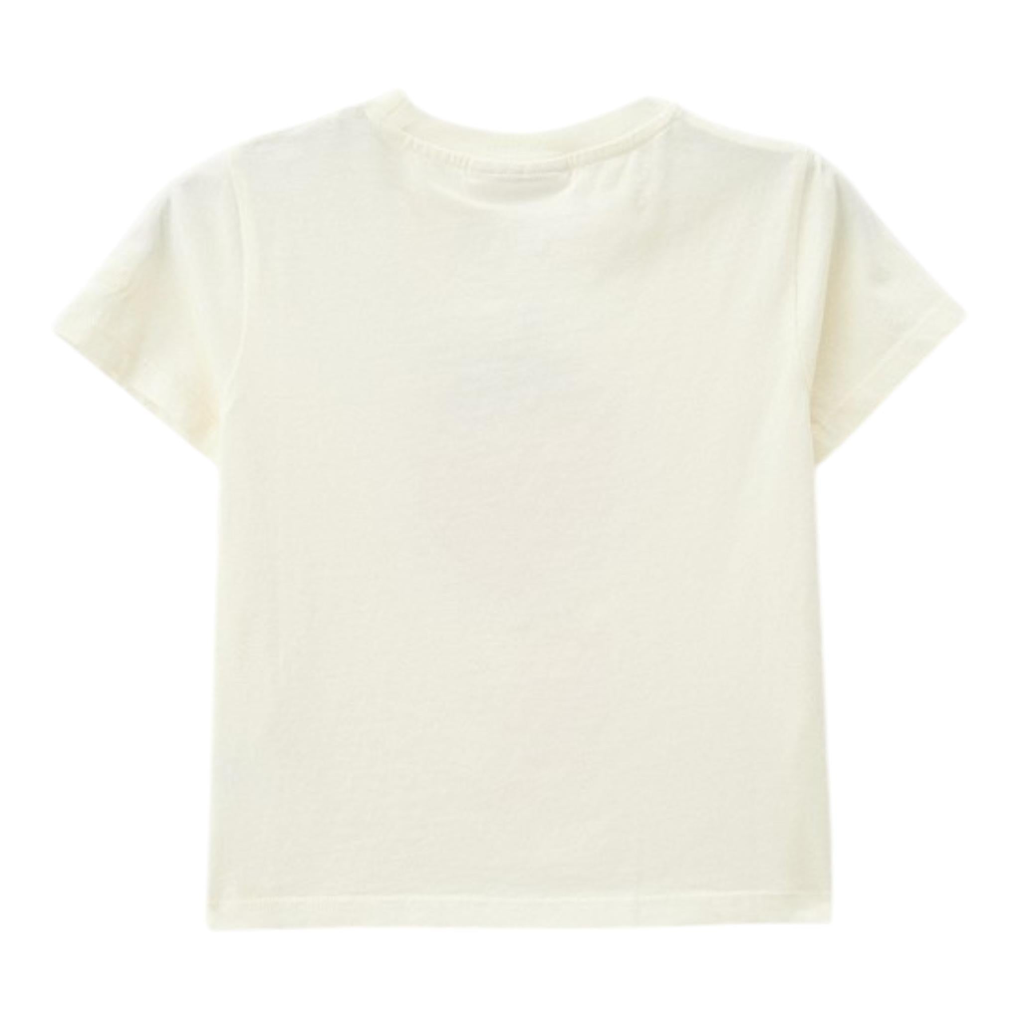 Saint Barth T-Shirt Girocollo Tinta Unita con Stampa per Bambina ELLY001 BIANCO SAINT BARTH 