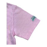 Saint Barth T-Shirt Girocollo Tinta Unita con Stampa per Bambina FLYNN ROSA SAINT BARTH 