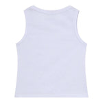 Patrizia Pepe Canotta Tinta Unita con Brillantini per Bambina 7M0813X BIANCO PATRIZIA PEPE 