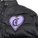 giubbino tinta unita con zip e stampa JGP26019PI NERO JUST CAVALLI 