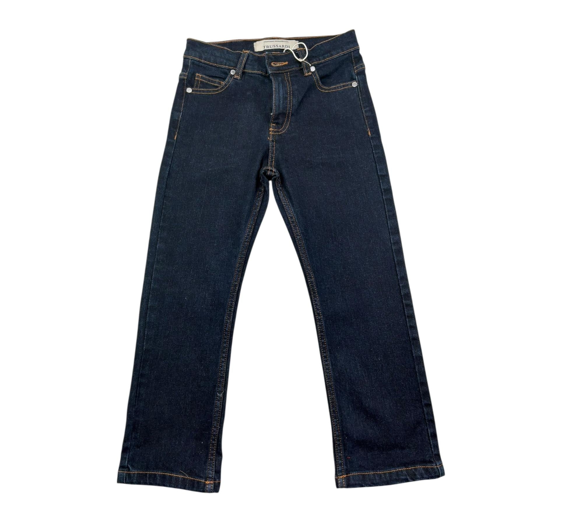 Trussardi Jeans Tinta Unita con Girovita Regolabile per Bambino TBP26109JE BLU TRUSSARDI 