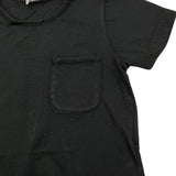 Aventiquattrore Einfarbiges T-Shirt mit schwarzer Tasche für Neugeborene