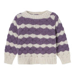 NAME IT maglia bicolore con fantasia a righe Panna/viola per Neonata 13233150N PANNA/VIOLA NAME IT 