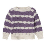 NAME IT maglia bicolore con fantasia a righe Panna/viola per Neonata 13233150N PANNA/VIOLA NAME IT 