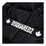 DSQUARED2 giubbino tinta unita con zip e cappuccio Nero per Bambina DQ2439 NERO DSQUARED2 