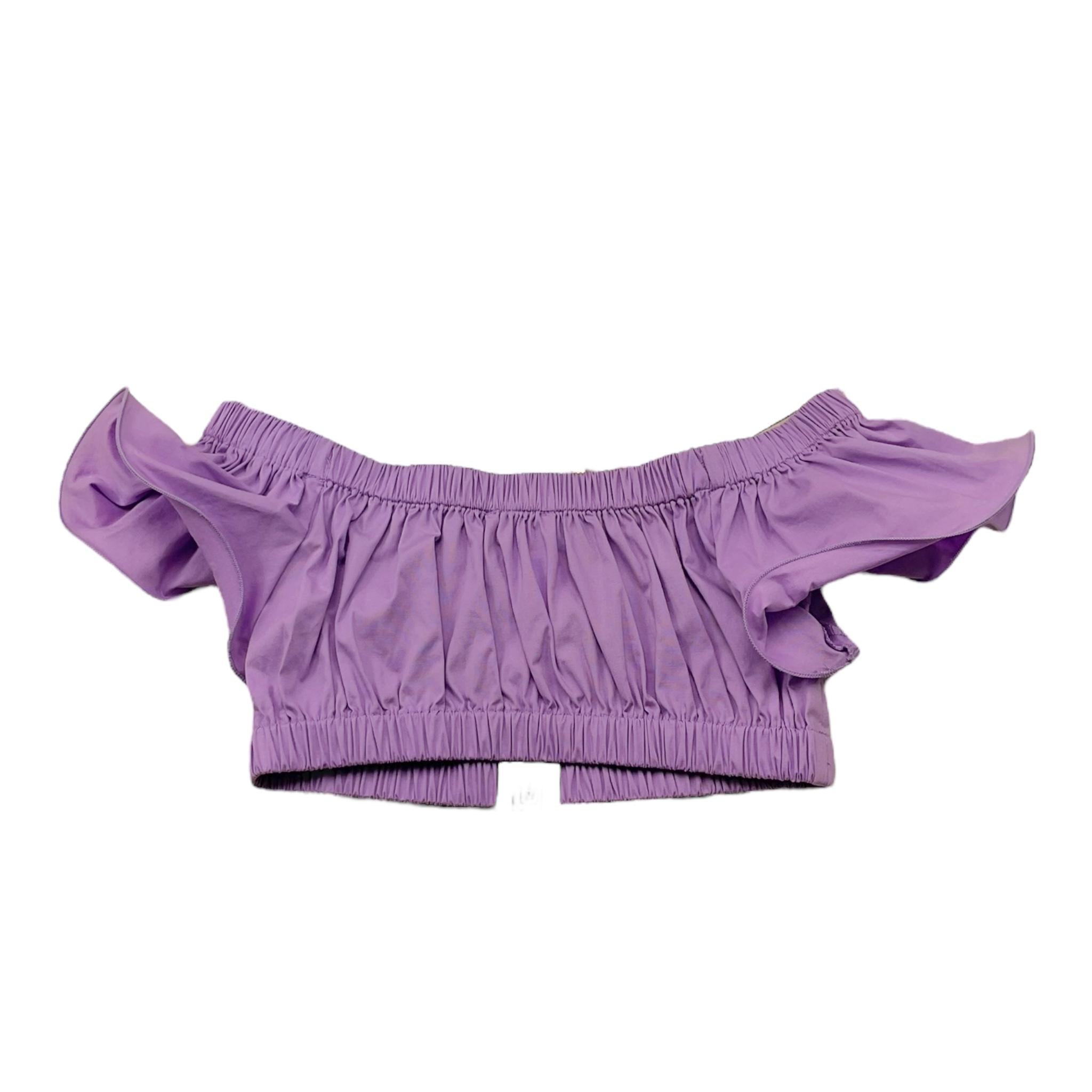 Twinset Completo Short-Top Tinta Unita con Logo per Neonata 251GJ2422 VIOLA TWINSET 