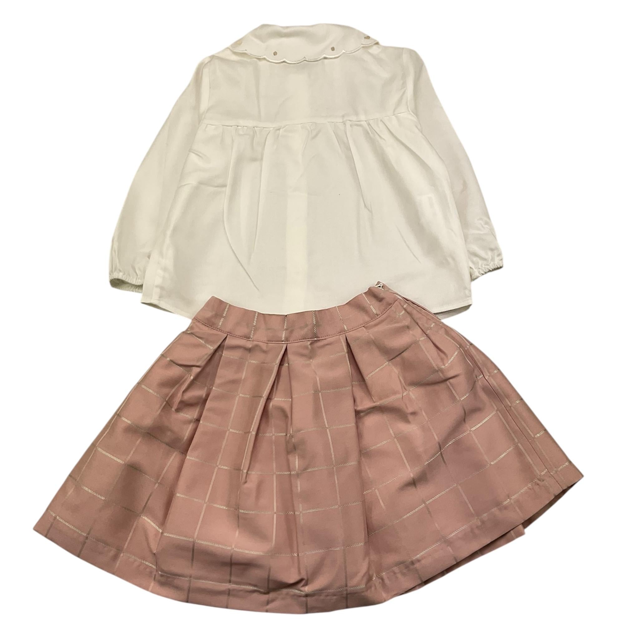 BARCELLINO completo 2 pezzi camicia-gonna Bianco/rosa per Neonata 116217X BIANCO/ROSA BARCELLINO 