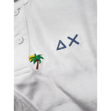 Sun68 Polo Mezza Manica Tinta Unita con Stampa per Neonato A35328XN BIANCO SUN68 