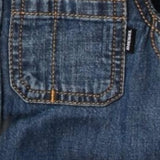 Diesel Camicia In Denim Tinta Unita Manica Lunga per Neonato 00K24H BLU DIESEL 