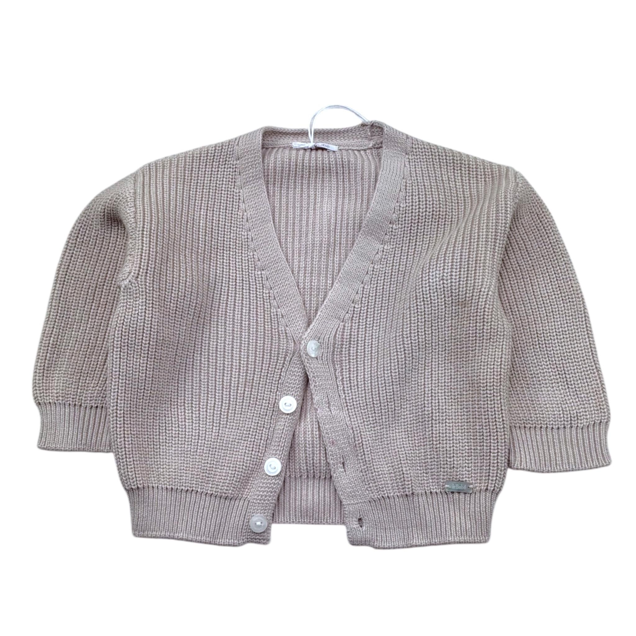 Le Bebe' Cardigan Tinta Unita con Bottoni per Neonato LBB5417 SABBIA LE BEBE' 