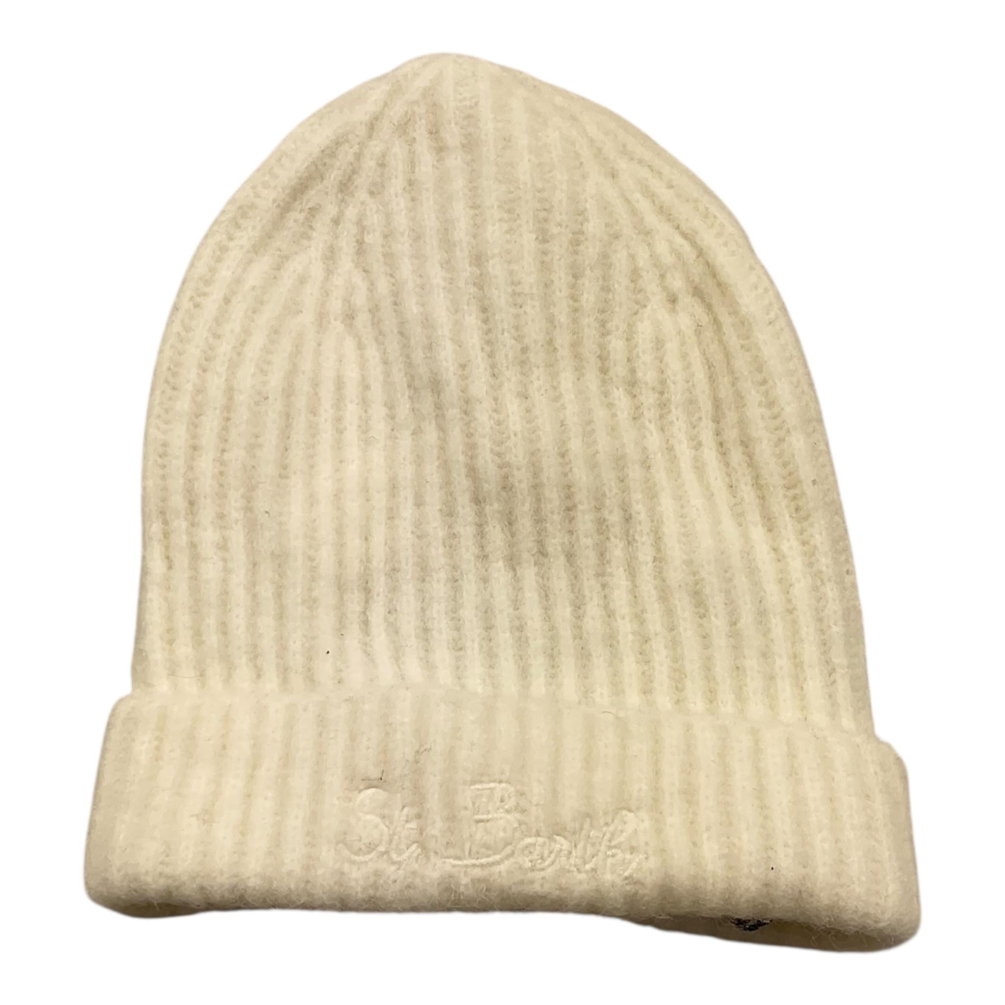 SAINT BARTH cappello tinta unita con logo Panna per Bambina MAO001 PANNA SAINT BARTH 