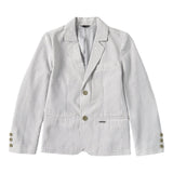 Guess Schlichte Jacke mit Knöpfen und Streifenmuster Weiß für Jungen
