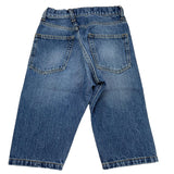 Costumein Jeans Einfarbig Mit Verstellbarem Bund Blau Für Jungen