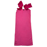 Manila Grace Einfarbiges Fuchsia Ärmelloses Kleid für Mädchen