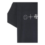 Stone Island T-Shirt Girocollo Tinta Unita con Logo per Bambino K1S162100010 BLU STONE ISLAND 