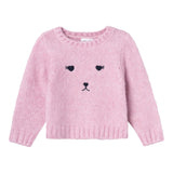 NAME IT maglia tinta unita girocollo con stampa Rosa per Neonata 13233167N ROSA NAME IT 