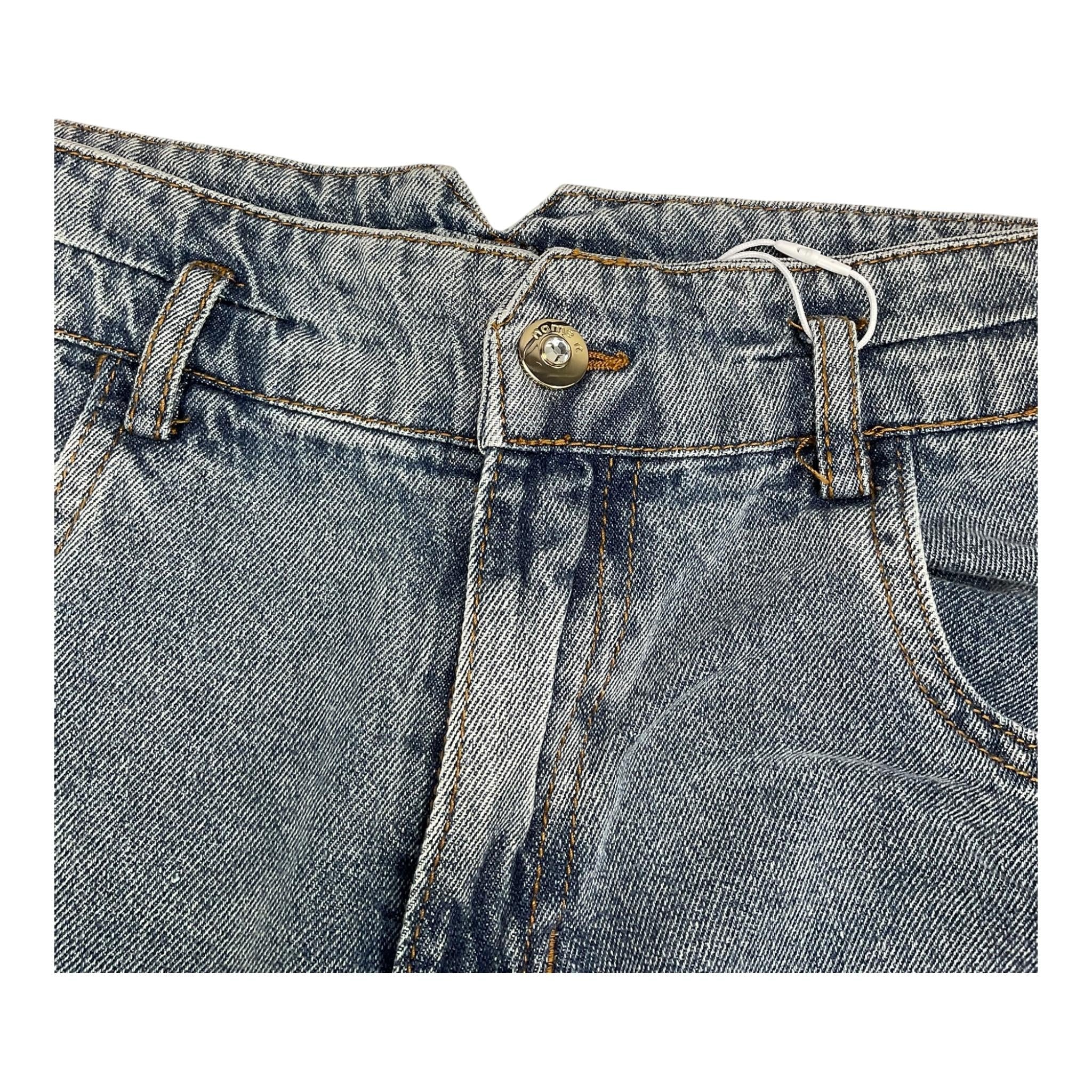 NAME.IT jeans tinta unita con girovita regolabile Azzurro per Bambina 13193664 AZZURRO NAME.IT 