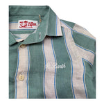 Saint Barth Camicia Manica Lunga Fantasia A Righe per Bambino AGNES VERDE SAINT BARTH 