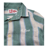 Saint Barth Camicia Manica Lunga Fantasia A Righe per Bambino AGNES VERDE SAINT BARTH 