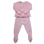 Le Bebe Completo 2 Pezzi Maglia-Ghettina Tinta Unita per Neonata LBG6279 ROSA LE BEBE 