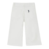 Liu Jo Jeans Tinta Unita Modello Palazzo per Bambina KA5047 BIANCO LIU JO 