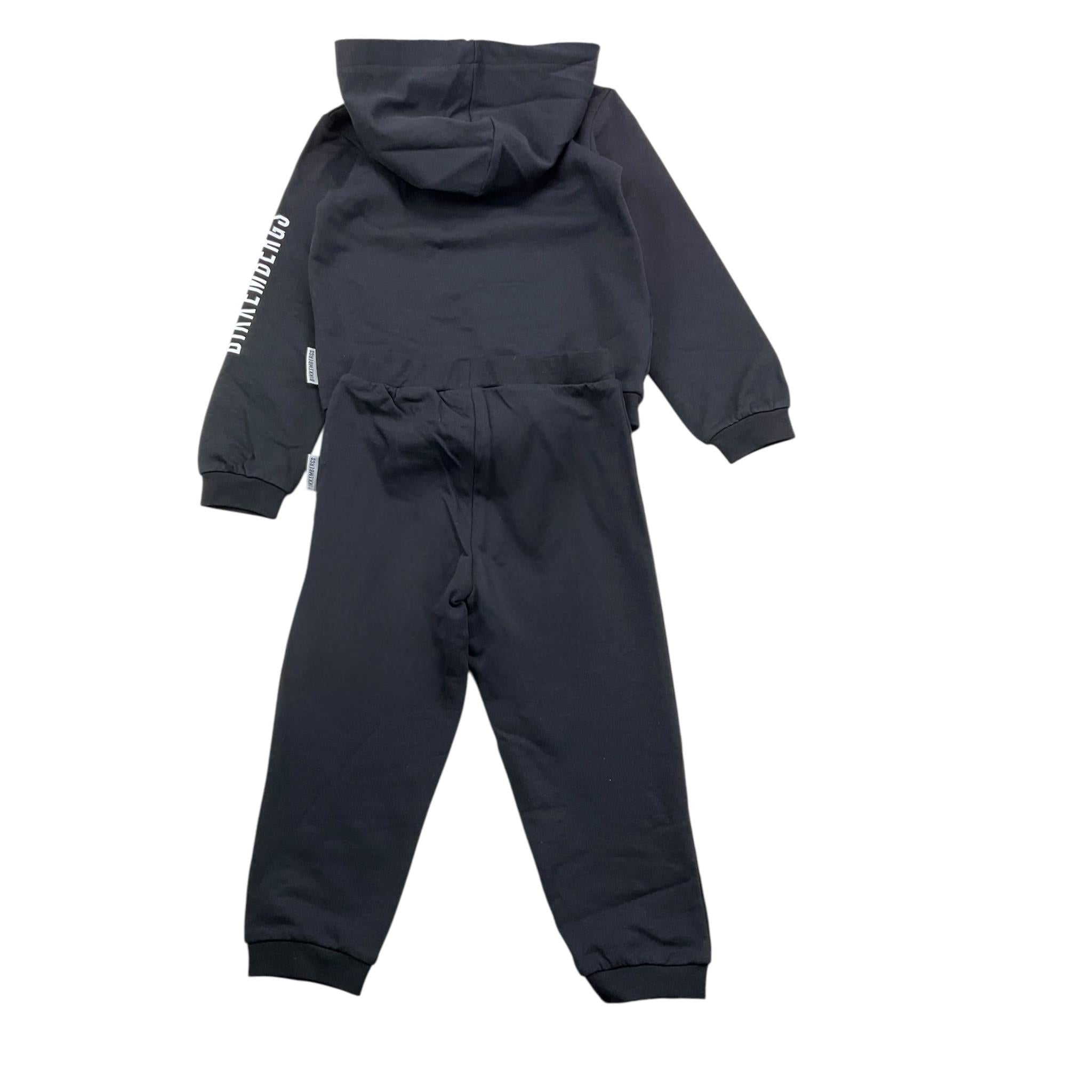 BiKKEMBERGS completo 2pz felpa-pantalone tinta unita Nero per Bambino BK2973J NERO BiKKEMBERGS 