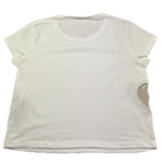 Liu Jo T-Shirt Girocollo Tinta Unita con Applicazione per Bambina GA5067 BIANCO LIU JO 