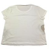 Liu Jo T-Shirt Girocollo Tinta Unita con Applicazione per Bambina GA5067 BIANCO LIU JO 