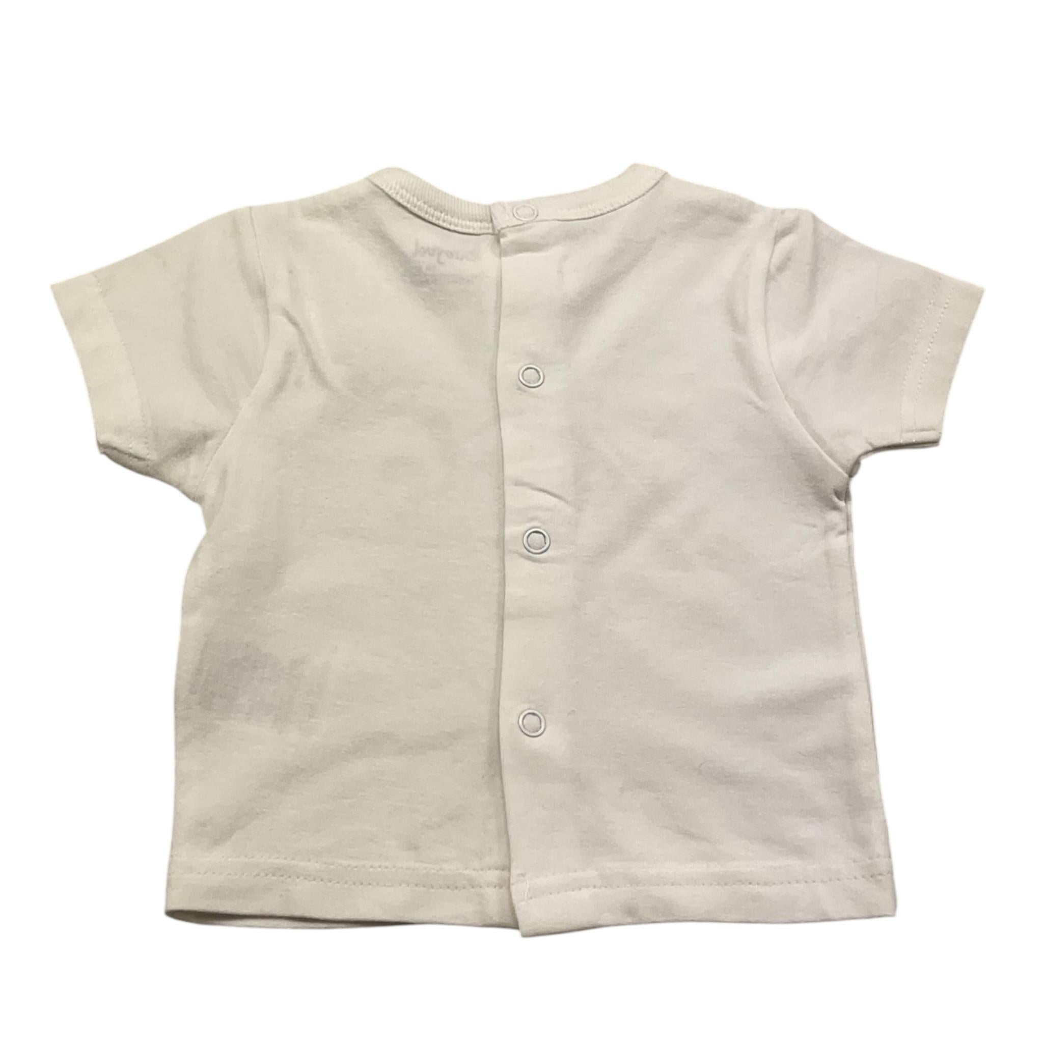 BABYBOL t.shirt mezza manica tinta unita cn logo Bianco per Neonato BDBB BIANCO BABYBOL 