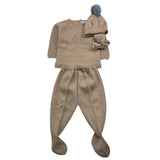 MAC ILUSIO'N completo 3 pezzi maglia-ghettina-cappello Beige per Neonato 9401 BEIGE MAC ILUSIO'N 