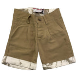 Cesare Paciotti Einfarbige Bermuda-Shorts mit verstellbarer Taille, Beige für Neugeborene