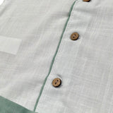 Calamaro Completo 2 Pezzi Camicia-Bermuda Bicolore per Neonato 11154 BIANCO/VERDE CALAMARO 