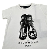 John Richmond T-Shirt tinta unita con Stampa Bianco per Neonato RIP23067CF BIANCO JOHN RICHMOND 