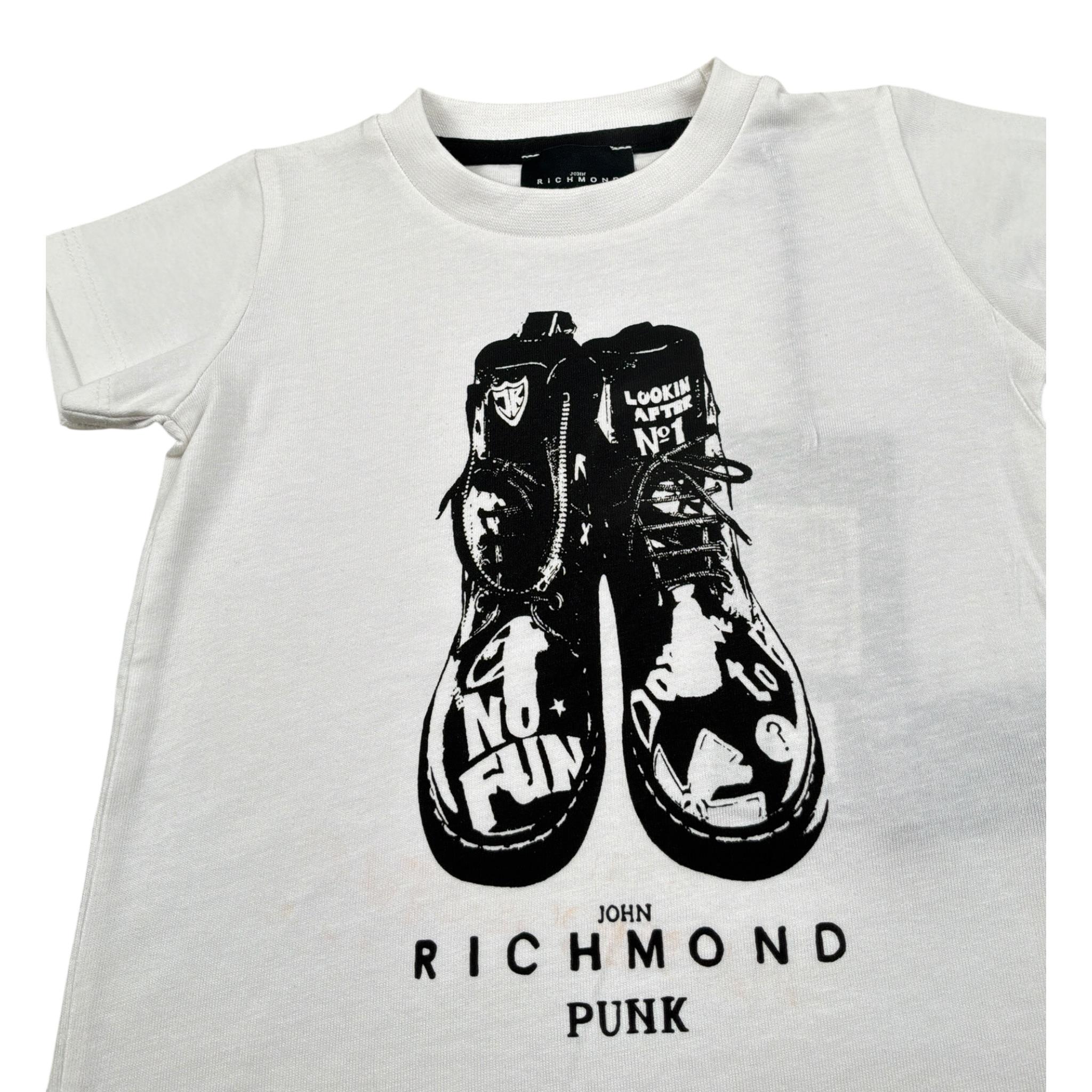 John Richmond T-Shirt tinta unita con Stampa Bianco per Neonato RIP23067CF BIANCO JOHN RICHMOND 