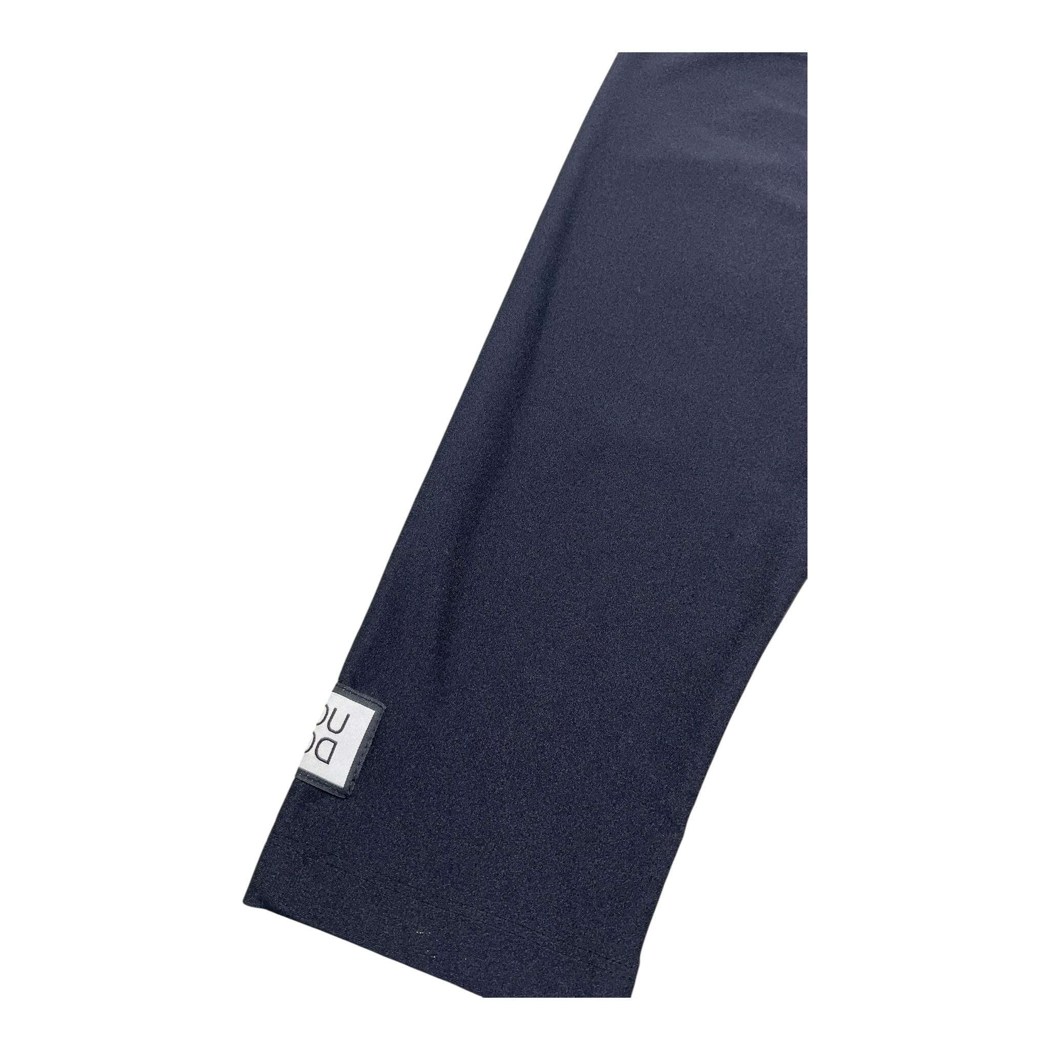 Dou Dou Leggins Tinta Unita con Logo per Bambina DW6A30 NERO DOU DOU 