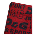 DOLCE & GABBANA sciarpa tinta unita con logo Rosso per Neonato RN104 ROSSO DOLCE & GABBANA 