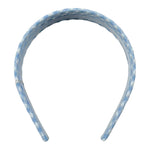 Magil Cerchietto Bicolore con Fantasia A Quadri per Bambina FN29057 BIANCO/AZZURRO MAGIL 