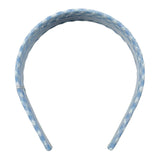 Magil Cerchietto Bicolore con Fantasia A Quadri per Bambina FN29057 BIANCO/AZZURRO MAGIL 