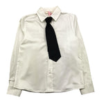 VICOLO camicia manica lunga tinta unita con cravatta Panna per Bambina 3141C00098X PANNA VICOLO 