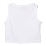 Aspesi Einfarbiges Tanktop mit Rundhalsausschnitt in Weiß für Mädchen