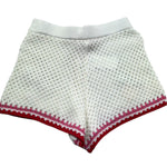 Saint Barth Short Tinta Unita con Trafori E Ricami per Bambina YVETTES PANNA SAINT BARTH 