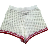 Saint Barth Short Tinta Unita con Trafori E Ricami per Bambina YVETTES PANNA SAINT BARTH 