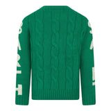 SAINT BARTH maglia tinta unita con profili in contrasto Verde per Bambino BERG002 VERDE SAINT BARTH 