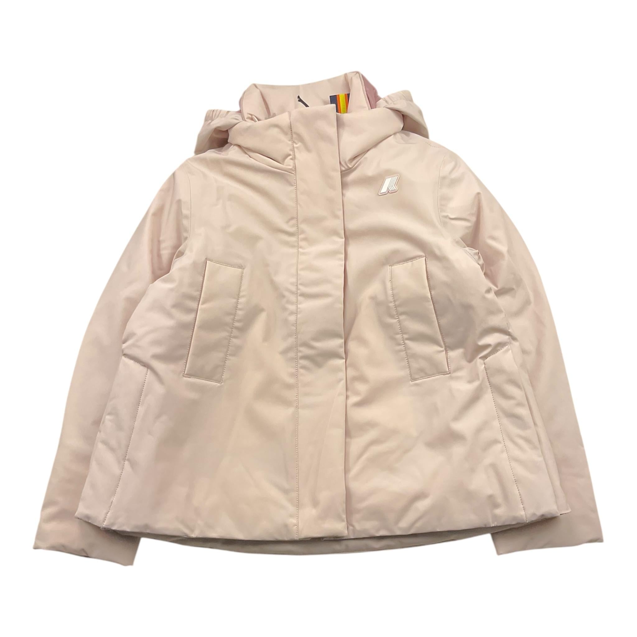 K-WAY giubbino tinta unita con zip e cappuccio Rosa per Bambina K4125HW ROSA K-WAY 