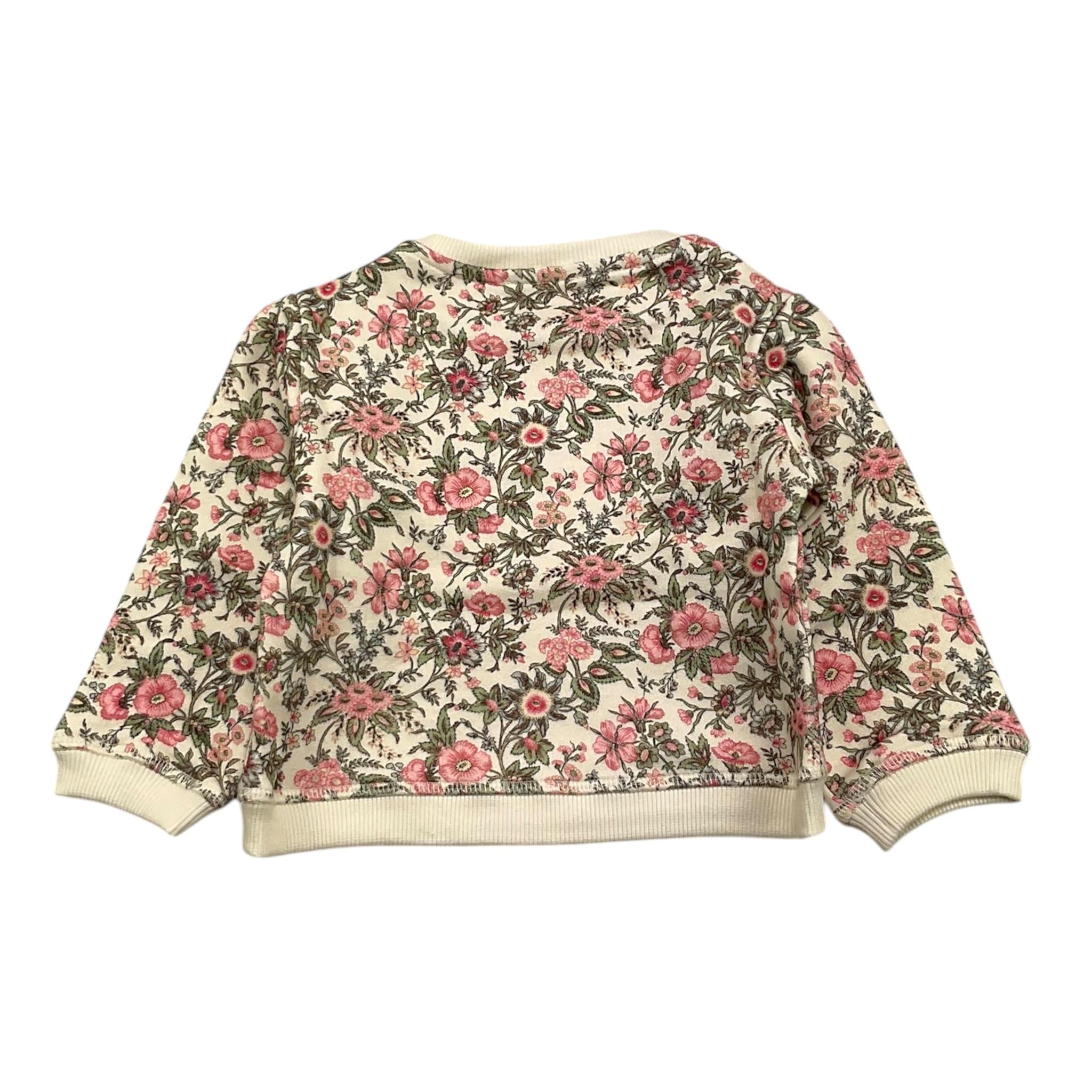 LOUISE MISHA felpa girocollo tinta unita con stampa fiori Panna per Neonata FRPW24 PANNA LOUISE MISHA 