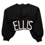 MARC ELLIS maglia crop tinta unita con logo Nero per Bambina JMJSW00171X NERO MARC ELLIS 