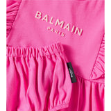 Balmain Set Abito Tinta Unita con Coulotte per Neonata BW1072 FUXIA BALMAIN 