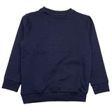 Cesare Paciotti – Einfarbiges Sweatshirt mit Rundhalsausschnitt und blauem Logo-Print für Neugeborene